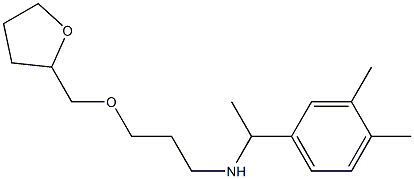 [1-(3,4-dimethylphenyl)ethyl][3-(oxolan-2-ylmethoxy)propyl]amine 구조식 이미지