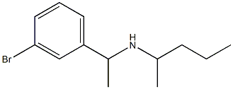 [1-(3-bromophenyl)ethyl](pentan-2-yl)amine Structure