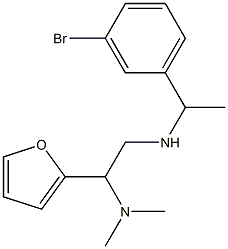 [1-(3-bromophenyl)ethyl][2-(dimethylamino)-2-(furan-2-yl)ethyl]amine 구조식 이미지