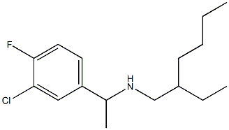 [1-(3-chloro-4-fluorophenyl)ethyl](2-ethylhexyl)amine 구조식 이미지