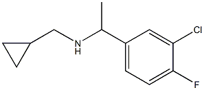 [1-(3-chloro-4-fluorophenyl)ethyl](cyclopropylmethyl)amine 구조식 이미지