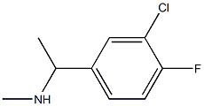 [1-(3-chloro-4-fluorophenyl)ethyl](methyl)amine Structure