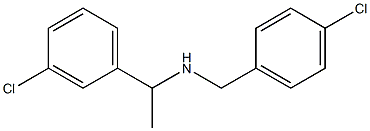 [1-(3-chlorophenyl)ethyl][(4-chlorophenyl)methyl]amine Structure