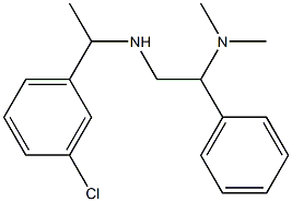 [1-(3-chlorophenyl)ethyl][2-(dimethylamino)-2-phenylethyl]amine 구조식 이미지