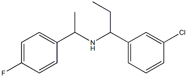 [1-(3-chlorophenyl)propyl][1-(4-fluorophenyl)ethyl]amine 구조식 이미지