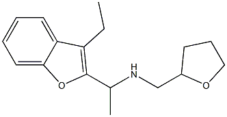 [1-(3-ethyl-1-benzofuran-2-yl)ethyl](oxolan-2-ylmethyl)amine 구조식 이미지