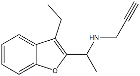 [1-(3-ethyl-1-benzofuran-2-yl)ethyl](prop-2-yn-1-yl)amine Structure