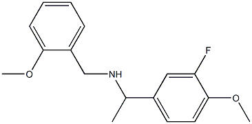 [1-(3-fluoro-4-methoxyphenyl)ethyl][(2-methoxyphenyl)methyl]amine 구조식 이미지