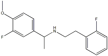 [1-(3-fluoro-4-methoxyphenyl)ethyl][2-(2-fluorophenyl)ethyl]amine Structure