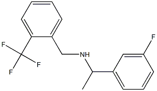 [1-(3-fluorophenyl)ethyl]({[2-(trifluoromethyl)phenyl]methyl})amine Structure