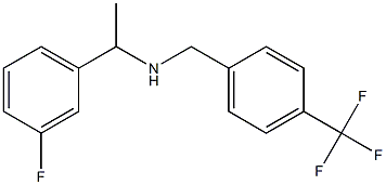 [1-(3-fluorophenyl)ethyl]({[4-(trifluoromethyl)phenyl]methyl})amine Structure