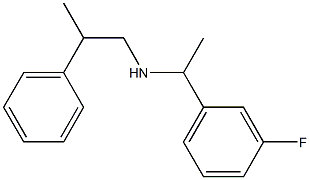[1-(3-fluorophenyl)ethyl](2-phenylpropyl)amine 구조식 이미지
