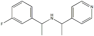 [1-(3-fluorophenyl)ethyl][1-(pyridin-4-yl)ethyl]amine 구조식 이미지