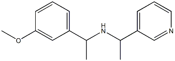 [1-(3-methoxyphenyl)ethyl][1-(pyridin-3-yl)ethyl]amine 구조식 이미지