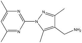 [1-(4,6-dimethylpyrimidin-2-yl)-3,5-dimethyl-1H-pyrazol-4-yl]methylamine Structure