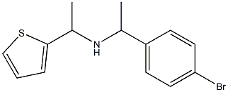 [1-(4-bromophenyl)ethyl][1-(thiophen-2-yl)ethyl]amine Structure