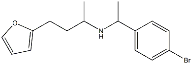 [1-(4-bromophenyl)ethyl][4-(furan-2-yl)butan-2-yl]amine Structure