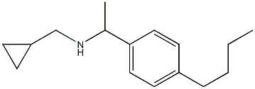 [1-(4-butylphenyl)ethyl](cyclopropylmethyl)amine Structure