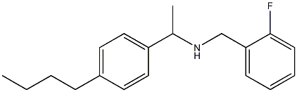 [1-(4-butylphenyl)ethyl][(2-fluorophenyl)methyl]amine Structure