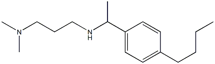 [1-(4-butylphenyl)ethyl][3-(dimethylamino)propyl]amine Structure