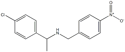 [1-(4-chlorophenyl)ethyl][(4-nitrophenyl)methyl]amine 구조식 이미지