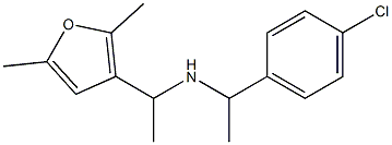 [1-(4-chlorophenyl)ethyl][1-(2,5-dimethylfuran-3-yl)ethyl]amine Structure