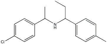 [1-(4-chlorophenyl)ethyl][1-(4-methylphenyl)propyl]amine 구조식 이미지