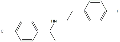 [1-(4-chlorophenyl)ethyl][2-(4-fluorophenyl)ethyl]amine Structure