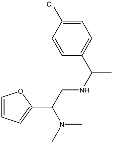 [1-(4-chlorophenyl)ethyl][2-(dimethylamino)-2-(furan-2-yl)ethyl]amine 구조식 이미지