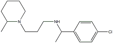 [1-(4-chlorophenyl)ethyl][3-(2-methylpiperidin-1-yl)propyl]amine Structure