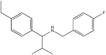 [1-(4-ethylphenyl)-2-methylpropyl][(4-fluorophenyl)methyl]amine 구조식 이미지