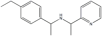 [1-(4-ethylphenyl)ethyl][1-(pyridin-2-yl)ethyl]amine 구조식 이미지