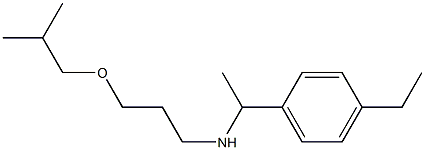 [1-(4-ethylphenyl)ethyl][3-(2-methylpropoxy)propyl]amine 구조식 이미지