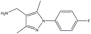 [1-(4-fluorophenyl)-3,5-dimethyl-1H-pyrazol-4-yl]methylamine Structure