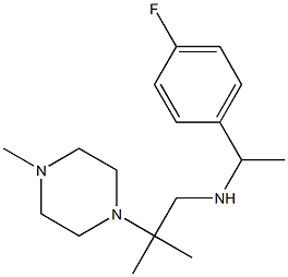 [1-(4-fluorophenyl)ethyl][2-methyl-2-(4-methylpiperazin-1-yl)propyl]amine 구조식 이미지