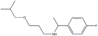 [1-(4-fluorophenyl)ethyl][3-(2-methylpropoxy)propyl]amine Structure