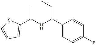 [1-(4-fluorophenyl)propyl][1-(thiophen-2-yl)ethyl]amine Structure