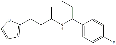 [1-(4-fluorophenyl)propyl][4-(furan-2-yl)butan-2-yl]amine 구조식 이미지