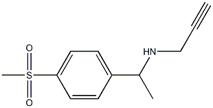 [1-(4-methanesulfonylphenyl)ethyl](prop-2-yn-1-yl)amine Structure