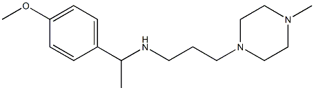[1-(4-methoxyphenyl)ethyl][3-(4-methylpiperazin-1-yl)propyl]amine Structure
