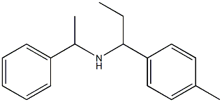 [1-(4-methylphenyl)propyl](1-phenylethyl)amine Structure