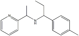 [1-(4-methylphenyl)propyl][1-(pyridin-2-yl)ethyl]amine Structure