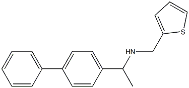 [1-(4-phenylphenyl)ethyl](thiophen-2-ylmethyl)amine 구조식 이미지