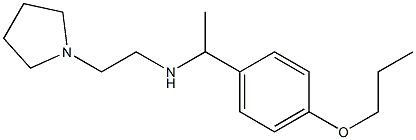 [1-(4-propoxyphenyl)ethyl][2-(pyrrolidin-1-yl)ethyl]amine 구조식 이미지