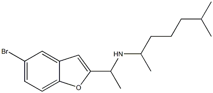 [1-(5-bromo-1-benzofuran-2-yl)ethyl](6-methylheptan-2-yl)amine Structure