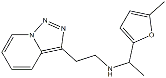 [1-(5-methylfuran-2-yl)ethyl](2-{[1,2,4]triazolo[3,4-a]pyridin-3-yl}ethyl)amine Structure