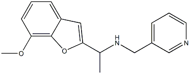 [1-(7-methoxy-1-benzofuran-2-yl)ethyl](pyridin-3-ylmethyl)amine 구조식 이미지