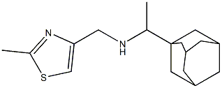 [1-(adamantan-1-yl)ethyl][(2-methyl-1,3-thiazol-4-yl)methyl]amine Structure