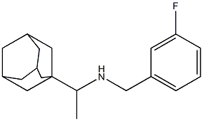 [1-(adamantan-1-yl)ethyl][(3-fluorophenyl)methyl]amine Structure