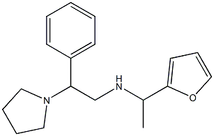 [1-(furan-2-yl)ethyl][2-phenyl-2-(pyrrolidin-1-yl)ethyl]amine 구조식 이미지